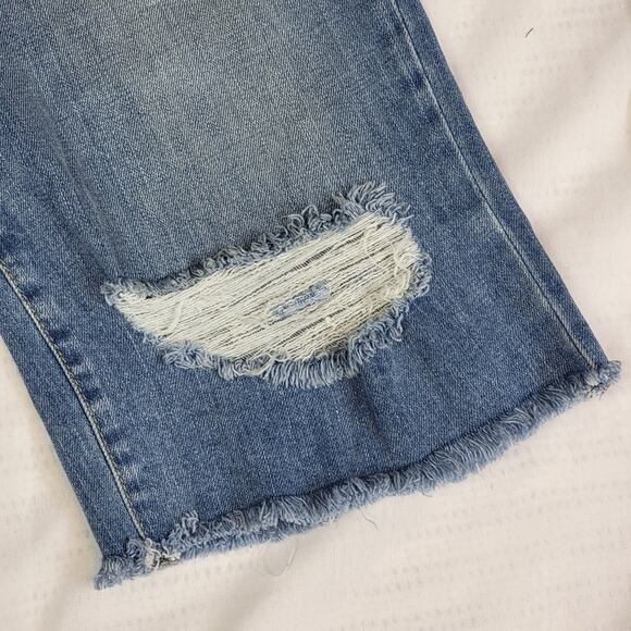 NWT Nili Lotan Tilda Distressed Long Bermuda Short in Beach, Sz 26 - Picture 2 of 10